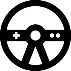 Racing Controller Svg Line Art, Free Vectors File